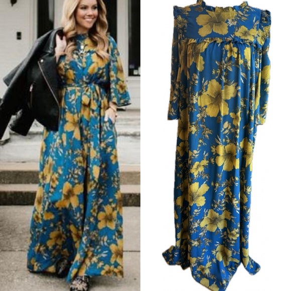 Happy X Nature Floral Maxi Dress Size M - Picture 1 of 16
